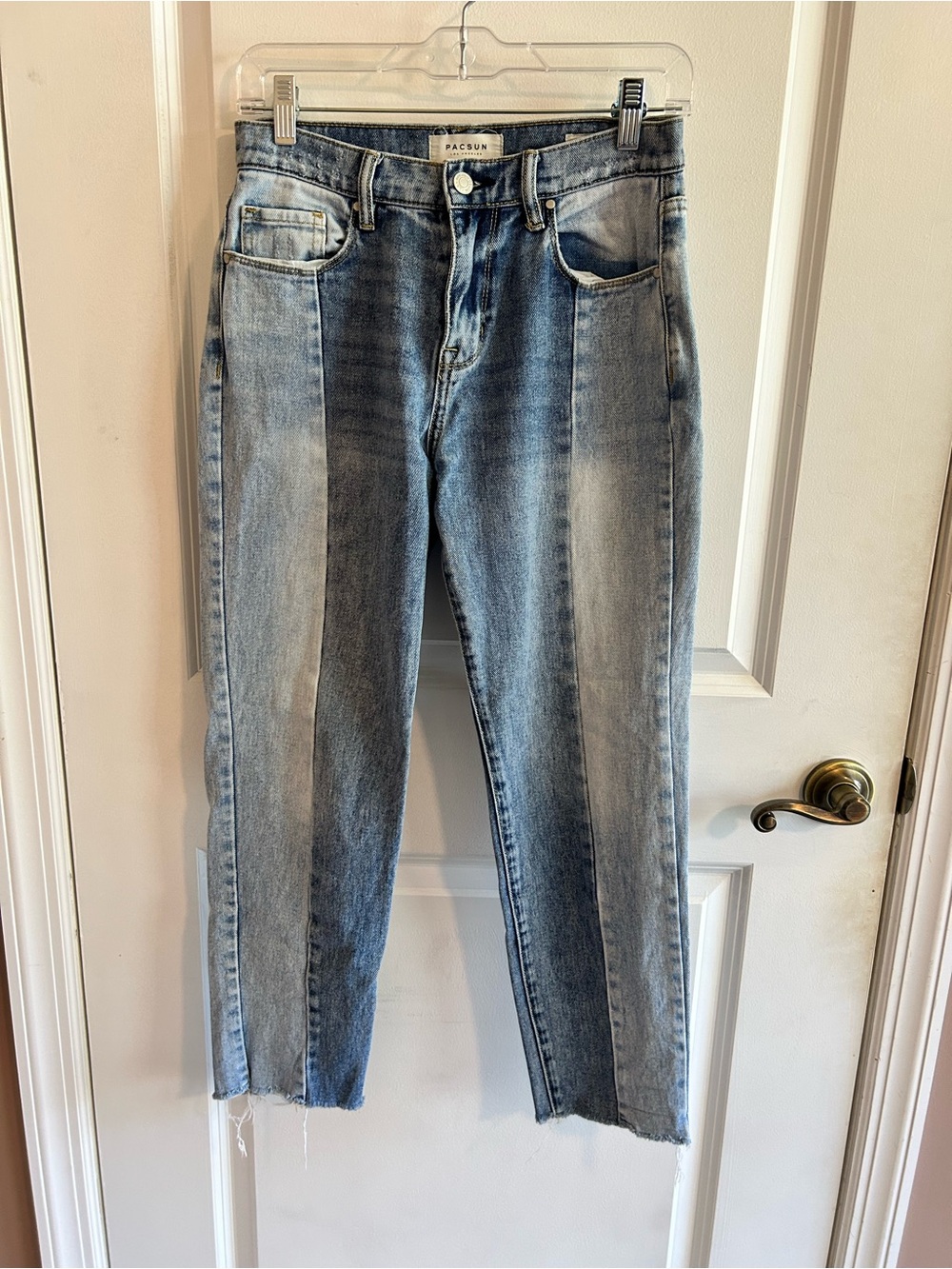 PacSun Two-Tone Blue Straight-Leg Jeans